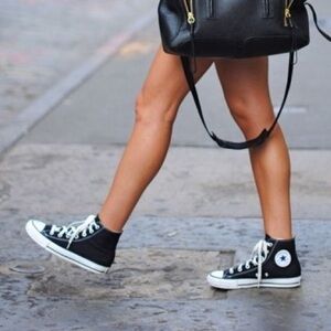 Converse Black and White High-Top Sneakers